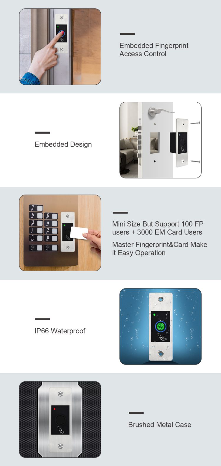 Embedded Fingerprint Access (EF21-W)-Access Control|Time Attendance ...